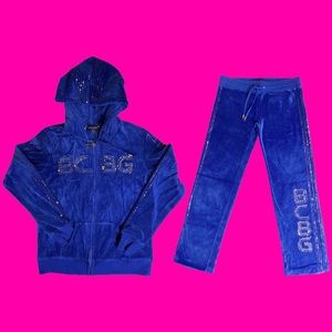 Blue BCBG tracksuit.